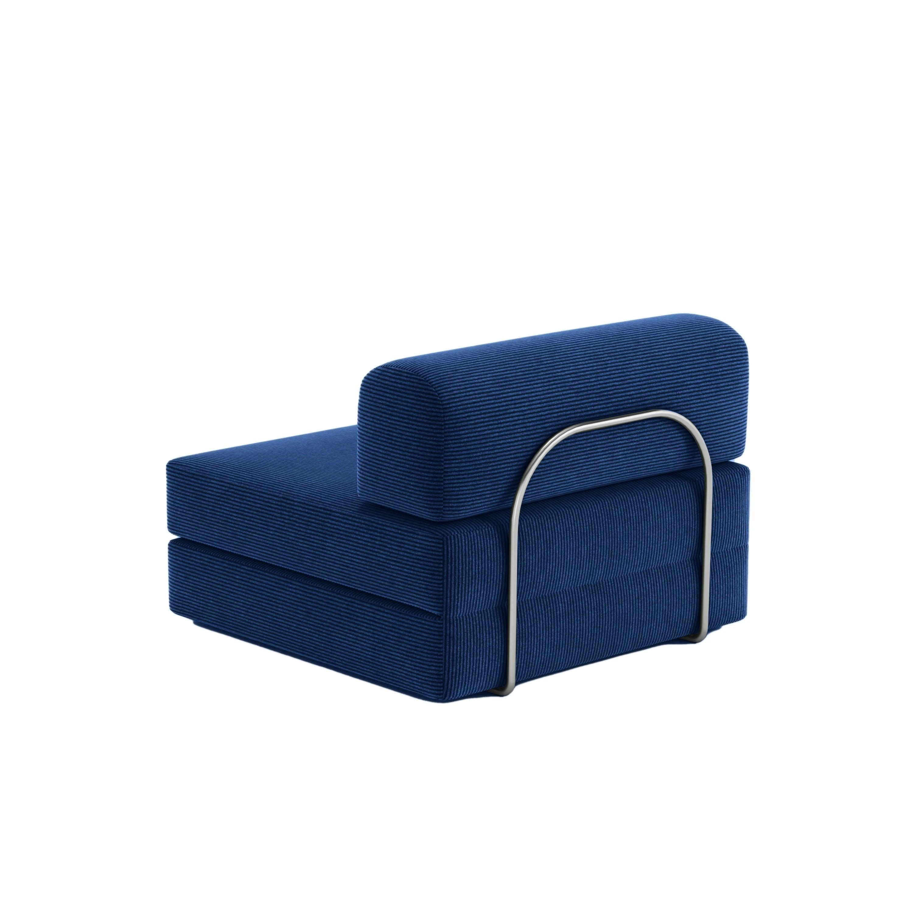 Nova Modular Single Seat-Blue - PortaSofa